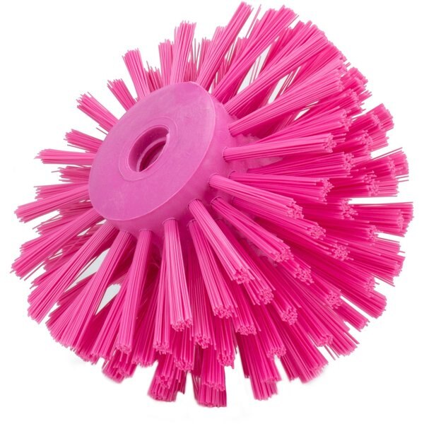 6 in W Pipe and Valve Brush, Pink, Polypropylene