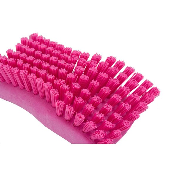 2.5 in W Hand Scrub Brush, Pink, Polypropylene