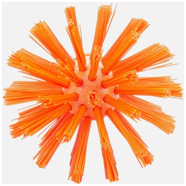 3.5 in W Pipe and Valve Brush, Orange, Polypropylene