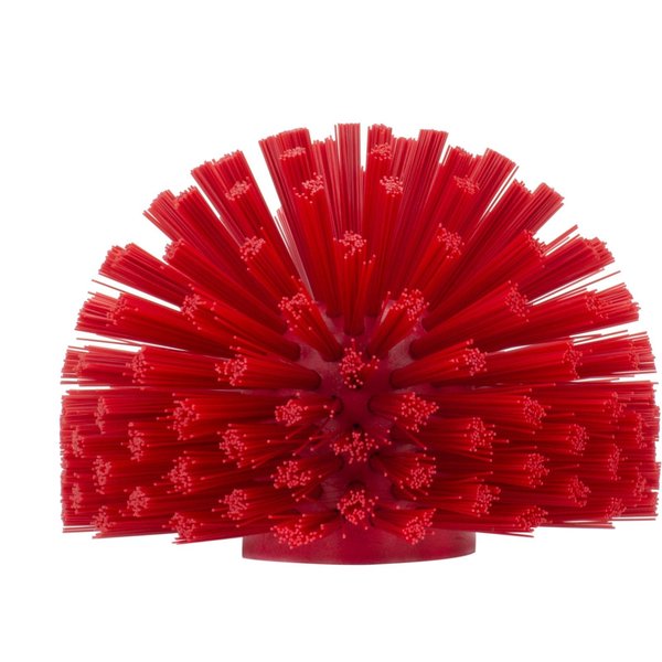 6 in W Pipe and Valve Brush, Red, Polypropylene