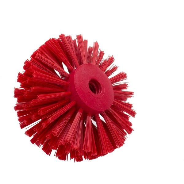 6 in W Pipe and Valve Brush, Red, Polypropylene