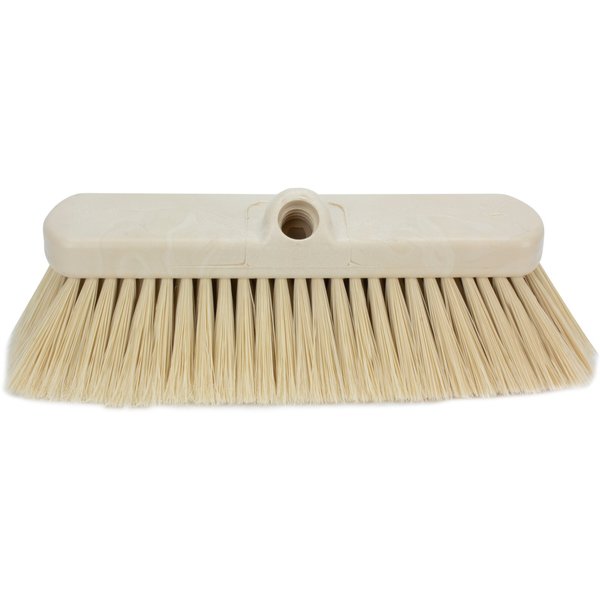 2.5 in W Flo-Thru Brush, Tan, Polypropylene