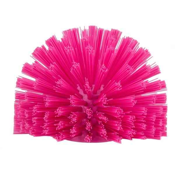 7 in W Pipe and Valve Brush, Pink, Polypropylene