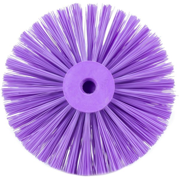 8 in W Pipe and Valve Brush, Purple, Polypropylene