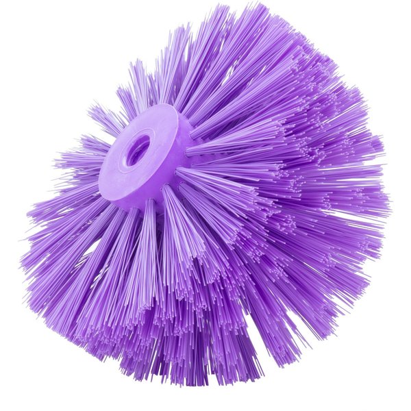 8 in W Pipe and Valve Brush, Purple, Polypropylene