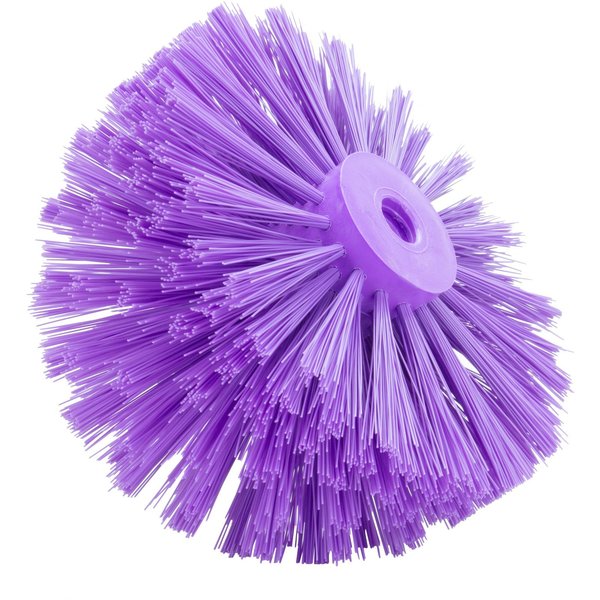 8 in W Pipe and Valve Brush, Purple, Polypropylene