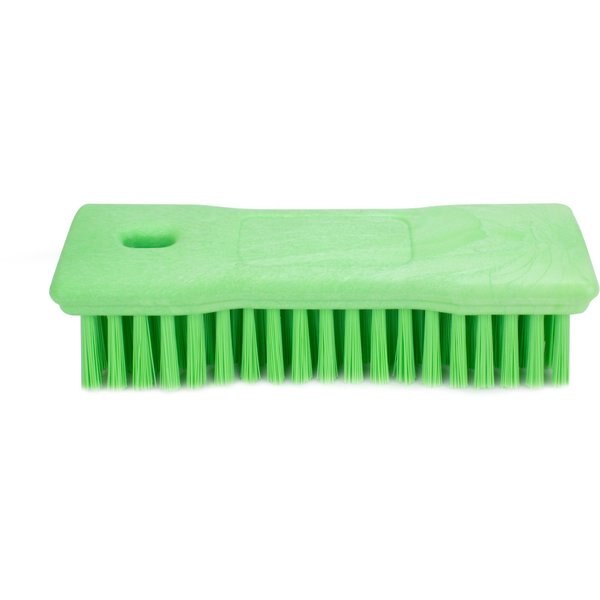 2.5 in W Hand Scrub Brush, Lime, Polypropylene