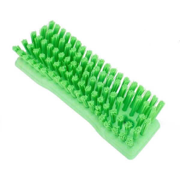 2.5 in W Hand Scrub Brush, Lime, Polypropylene