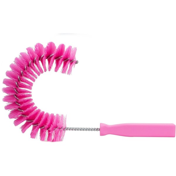 5 in W Clean-in-Place Hook Brush, Pink, Polyethylene