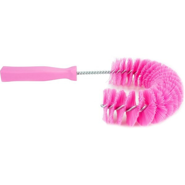 5 in W Clean-in-Place Hook Brush, Pink, Polyethylene