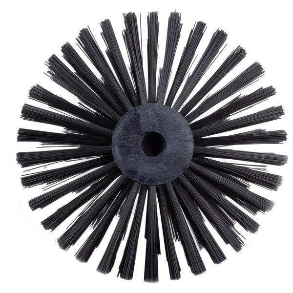 8 in W Pipe and Valve Brush, Black, Polypropylene