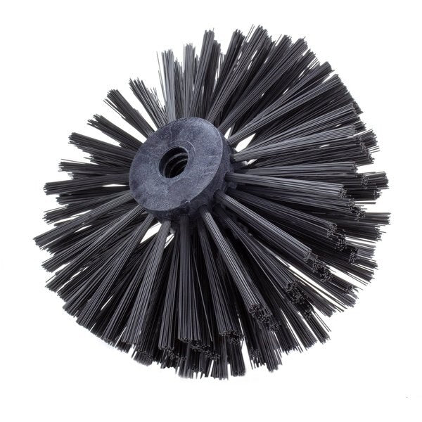 8 in W Pipe and Valve Brush, Black, Polypropylene