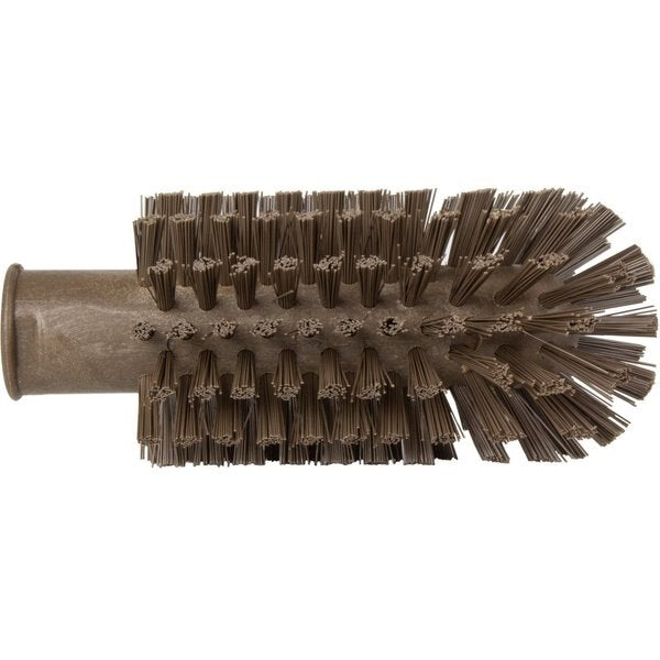 2.5 in W Pipe and Valve Brush, Brown, Polypropylene