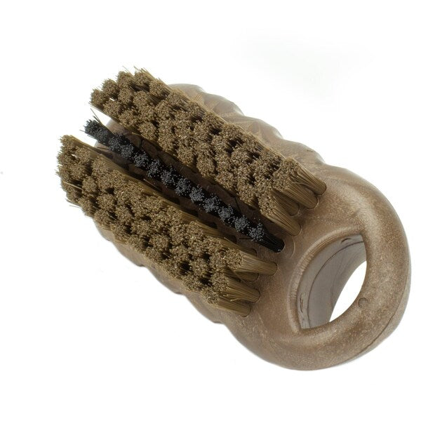 2.25 in W Hand and Nail Brush, Brown, Polypropylene
