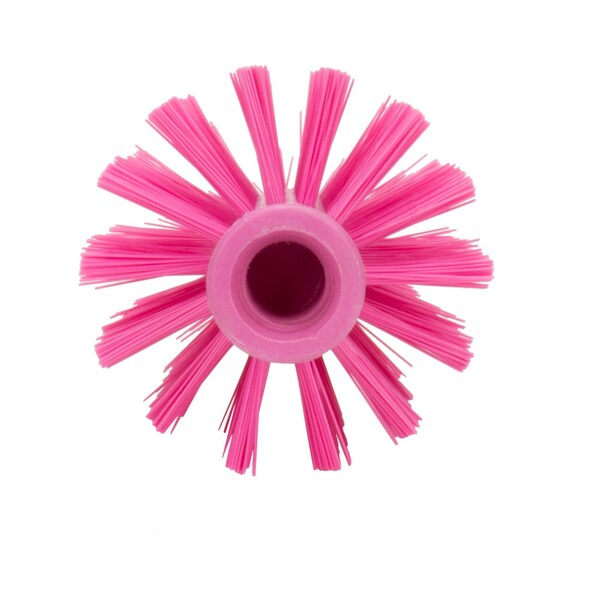 3.5 in W Pipe and Valve Brush, Pink, Polypropylene