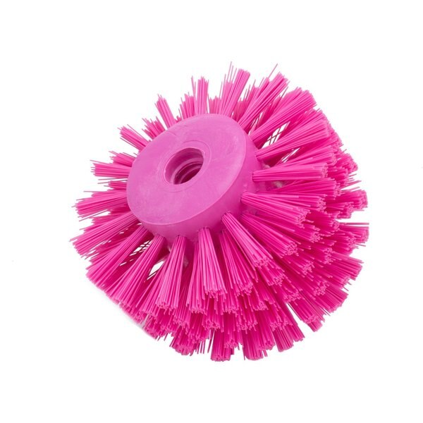 5 in W Pipe and Valve Brush, Pink, Polypropylene