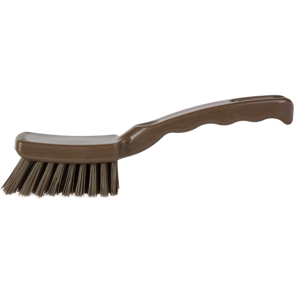 1.5 in W Detail Brush, Brown, Polypropylene
