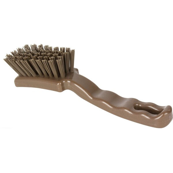 1.5 in W Detail Brush, Brown, Polypropylene