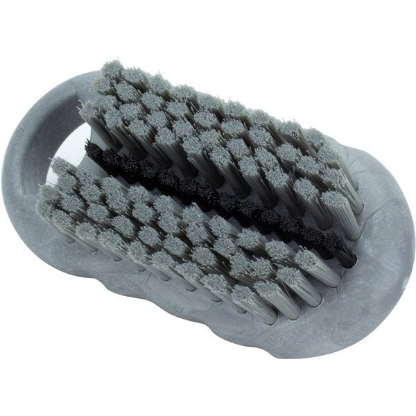 2.25 in W Hand and Nail Brush, Gray, Polypropylene