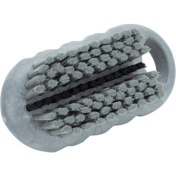 2.25 in W Hand and Nail Brush, Gray, Polypropylene