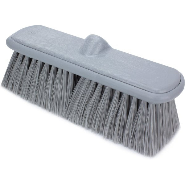 3 in W Flo-Thru Brush, Gray, Polypropylene