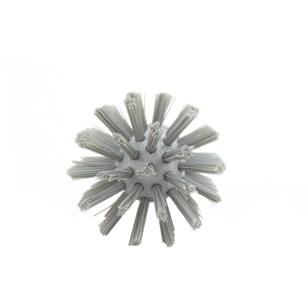 2.5 in W Pipe and Valve Brush, Gray, Polypropylene