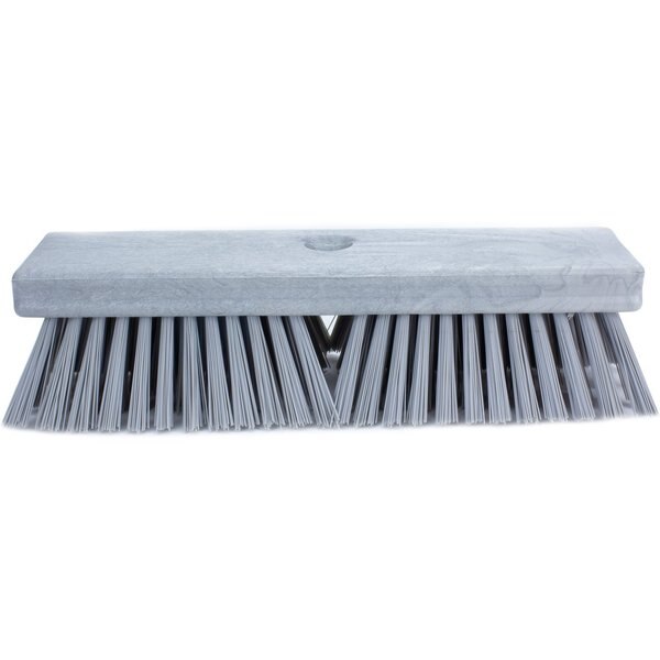 2.5 in W Deck Scrub, Gray, Polypropylene