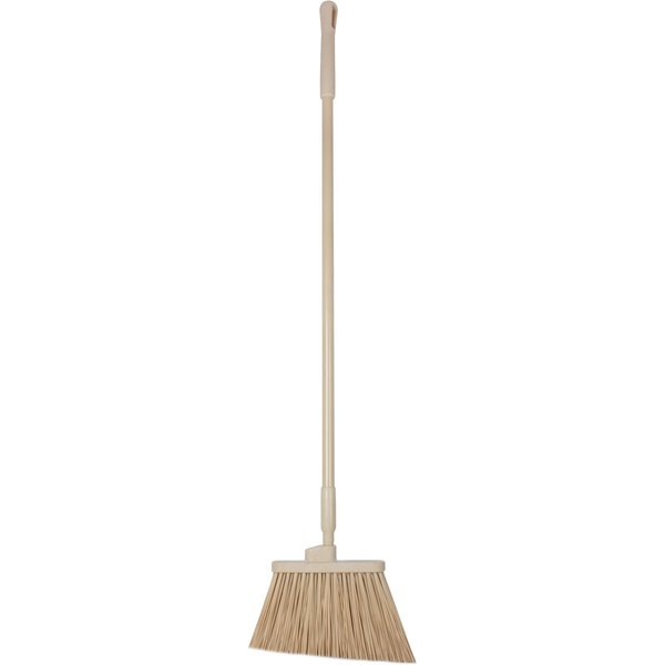 12 in W Angle Broom, Tan, Polypropylene
