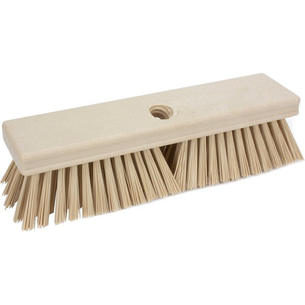 2.5 in W Deck Scrub, Tan, Polypropylene