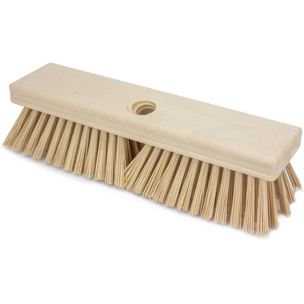 2.5 in W Deck Scrub, Tan, Polypropylene