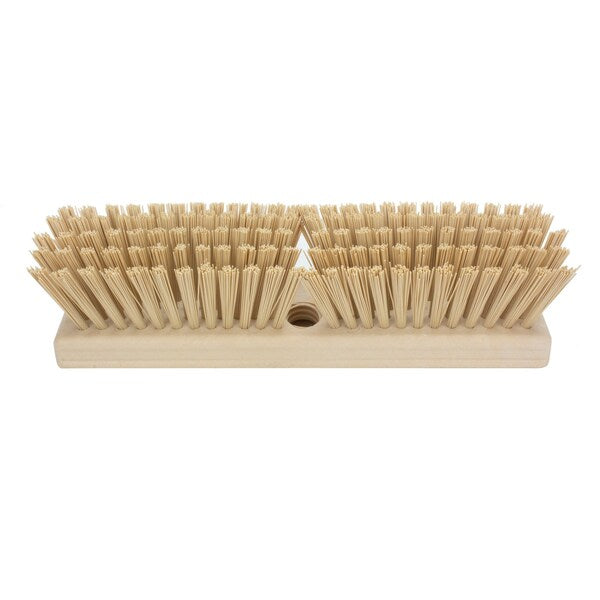 2.5 in W Deck Scrub, Tan, Polypropylene