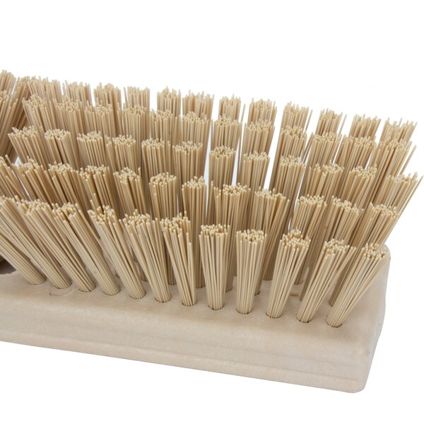 2.5 in W Deck Scrub, Tan, Polypropylene