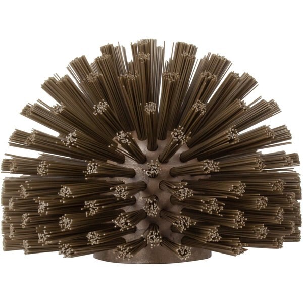 6 in W Pipe and Valve Brush, Brown, Polypropylene