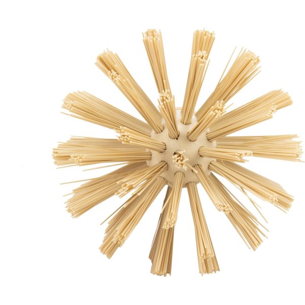 4 in W Pipe and Valve Brush, Tan, Polypropylene