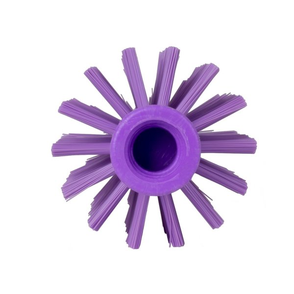 3.5 in W Pipe and Valve Brush, Purple, Polypropylene