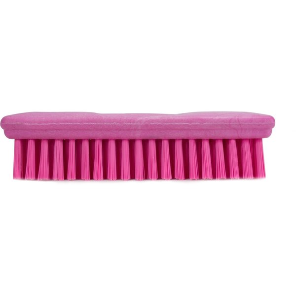 2.5 in W Hand Scrub Brush, Pink, Polypropylene