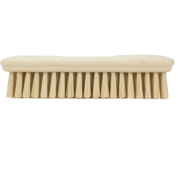 2.5 in W Hand Scrub Brush, Tan, Polypropylene