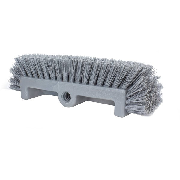 6 in W Multi-Level Floor Scrub Brush, Gray, Polypropylene