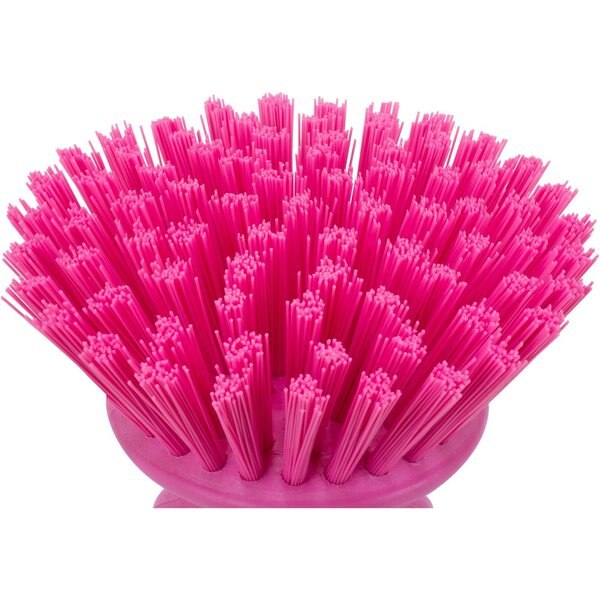5 in W Round Scrub Brush, Pink, Polypropylene