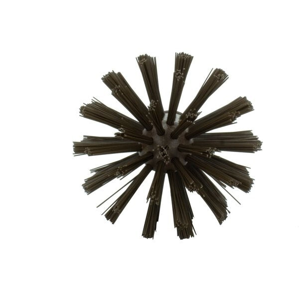 4 in W Pipe and Valve Brush, Brown, Polypropylene