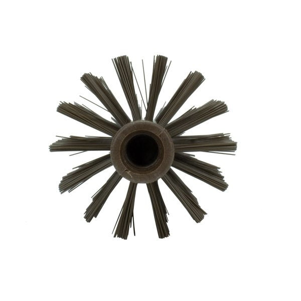 4 in W Pipe and Valve Brush, Brown, Polypropylene