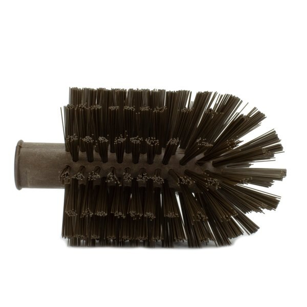 4 in W Pipe and Valve Brush, Brown, Polypropylene