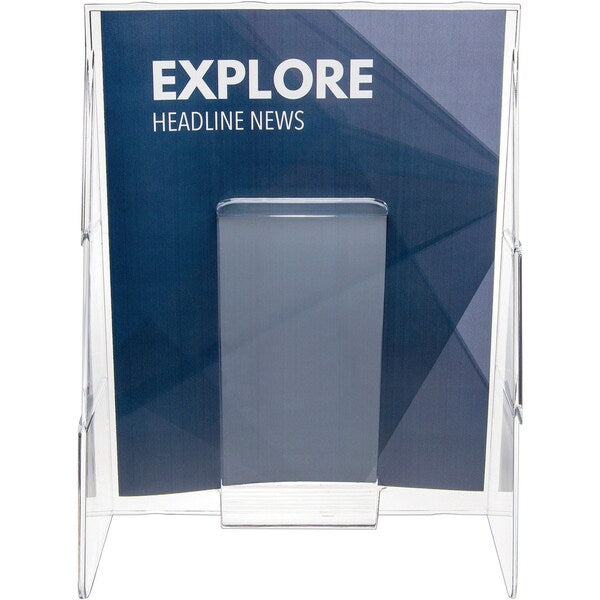 Magazine Holder, 1 Compartment, Clear