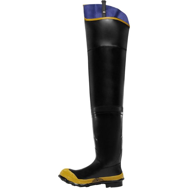 Size 7 Men's Steel Hip Wader, Black