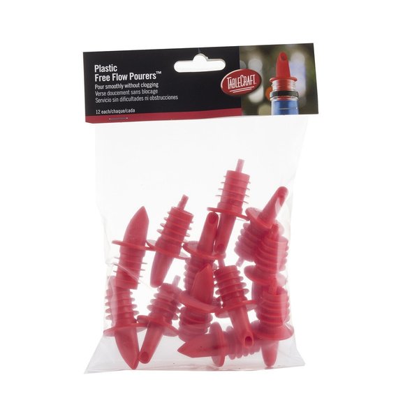 Free Flow Plastic Red Pourer