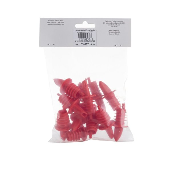 Free Flow Plastic Red Pourer