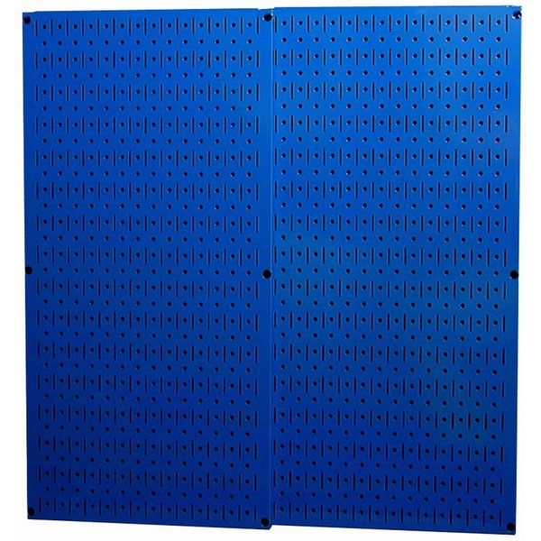 Industrial Pegboard, Blue Metal Peg Boards, PK2