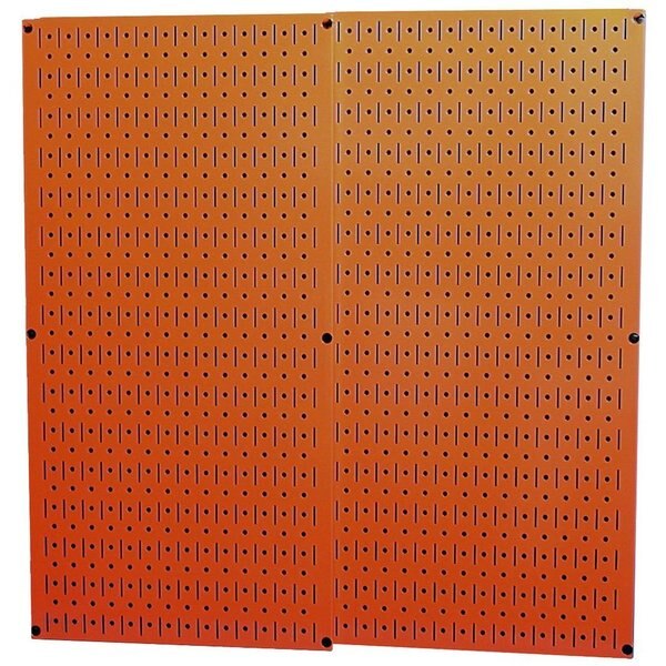 Industrial Pegboard, Orange Metal Peg Boards, PK2