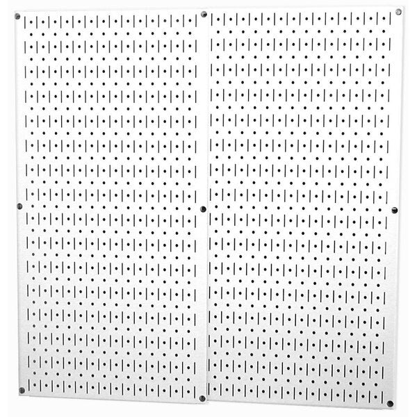 Industrial Pegboard, White Metal Peg Boards, PK2