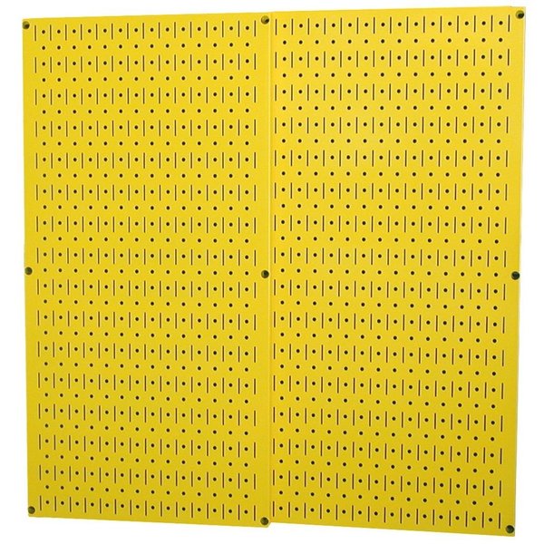 Industrial Pegboard, Yellow Metal Peg Boards, PK2